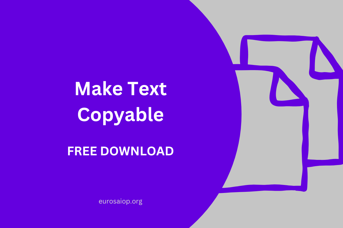 Make Text Copyable Is My Free WordPress Plugin For You All