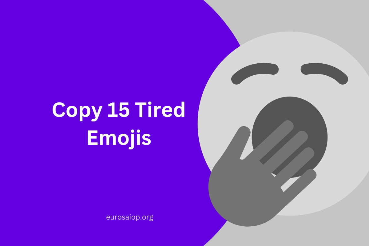 Copy 15 Tired Emojis And Text-Art Showing Various Gestures